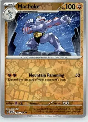 Machoke - 151 - 067/165 - Reverse Holo NM Pokemon - Pokémon Card Single