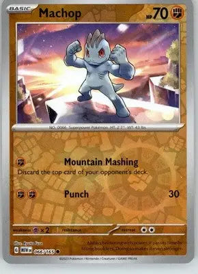 Machop - 151 - 066/165 - Reverse Holo NM Pokemon - Pokémon Card Single