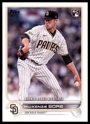MacKenzie Gore Rookie 2022 Topps Update #US294 San Diego Padres - Baseball Card Single