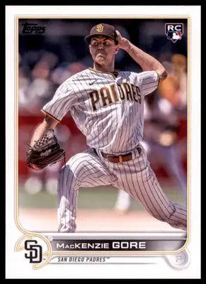 MacKenzie Gore Rookie 2022 Topps Update #US81 San Diego Padres - Baseball Card Single