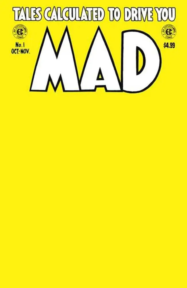 Mad Magazine #1 Facsimile Edition Cover B Blank Variant - Comic Book