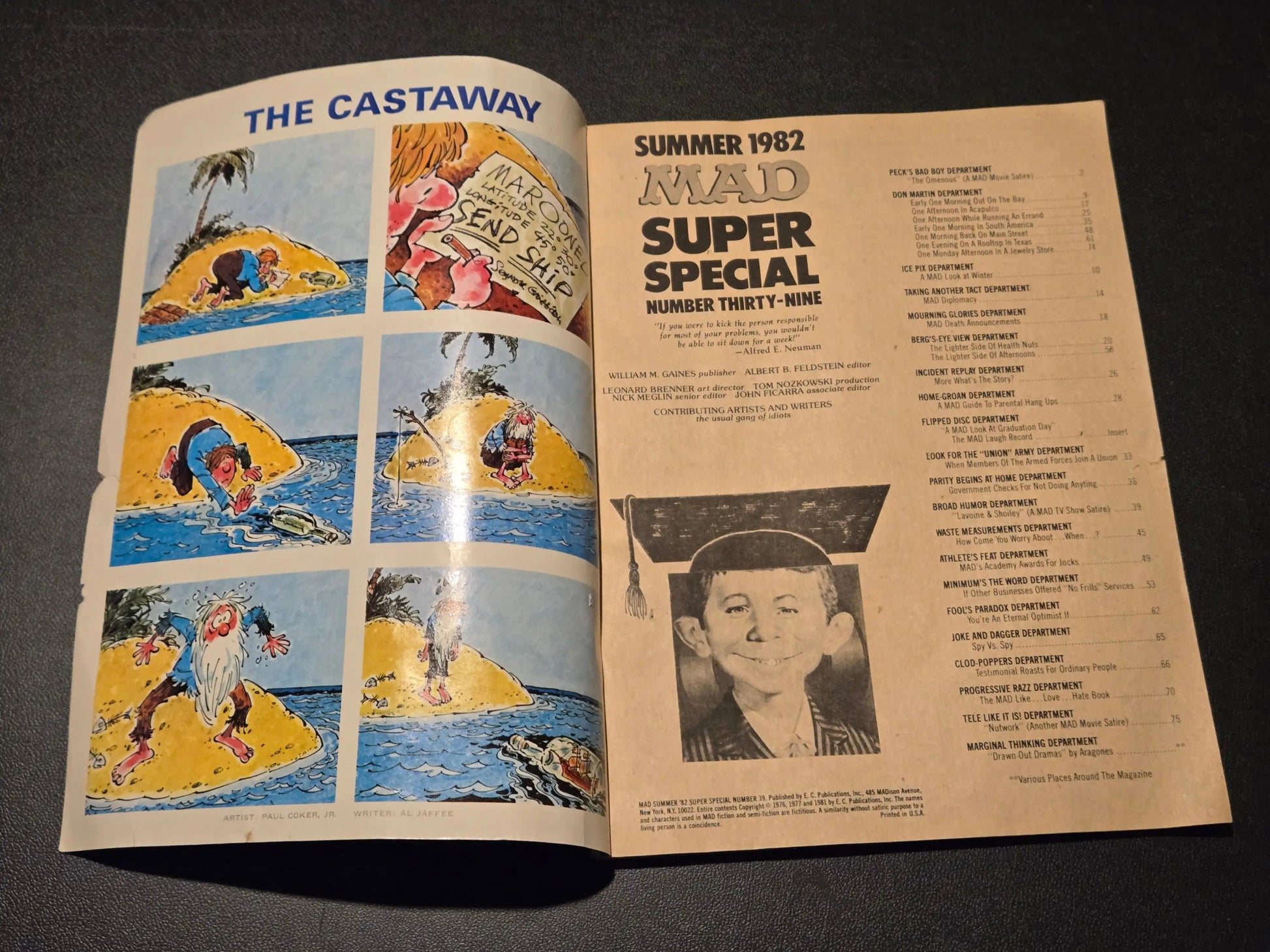 MAD Super Special Summer 1982 - Issue #39 - Collectible Humor Magazine - Comic Book