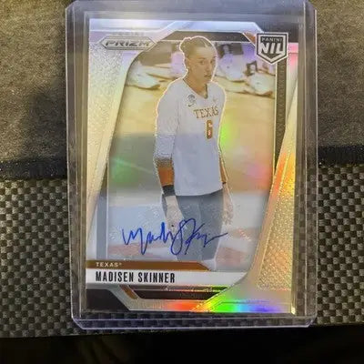 Madisen Skinner Auto 2025 Panini NIL Texas Longhorns #12 Silver Prizm SP - Basketball Card Single