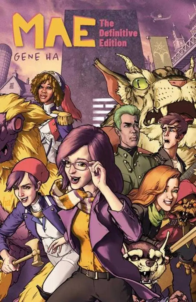 Comic book cover for Mae The Definitive Edition TP showcasing vibrant artwork