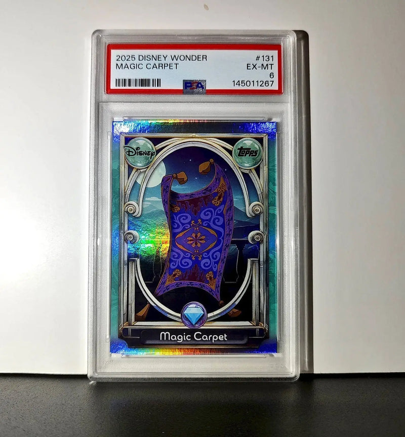 Magic Carpet 2025 Topps Disney Wonder #131 Diamond Card Aladdin PSA 6 - Non-Sports Card Single