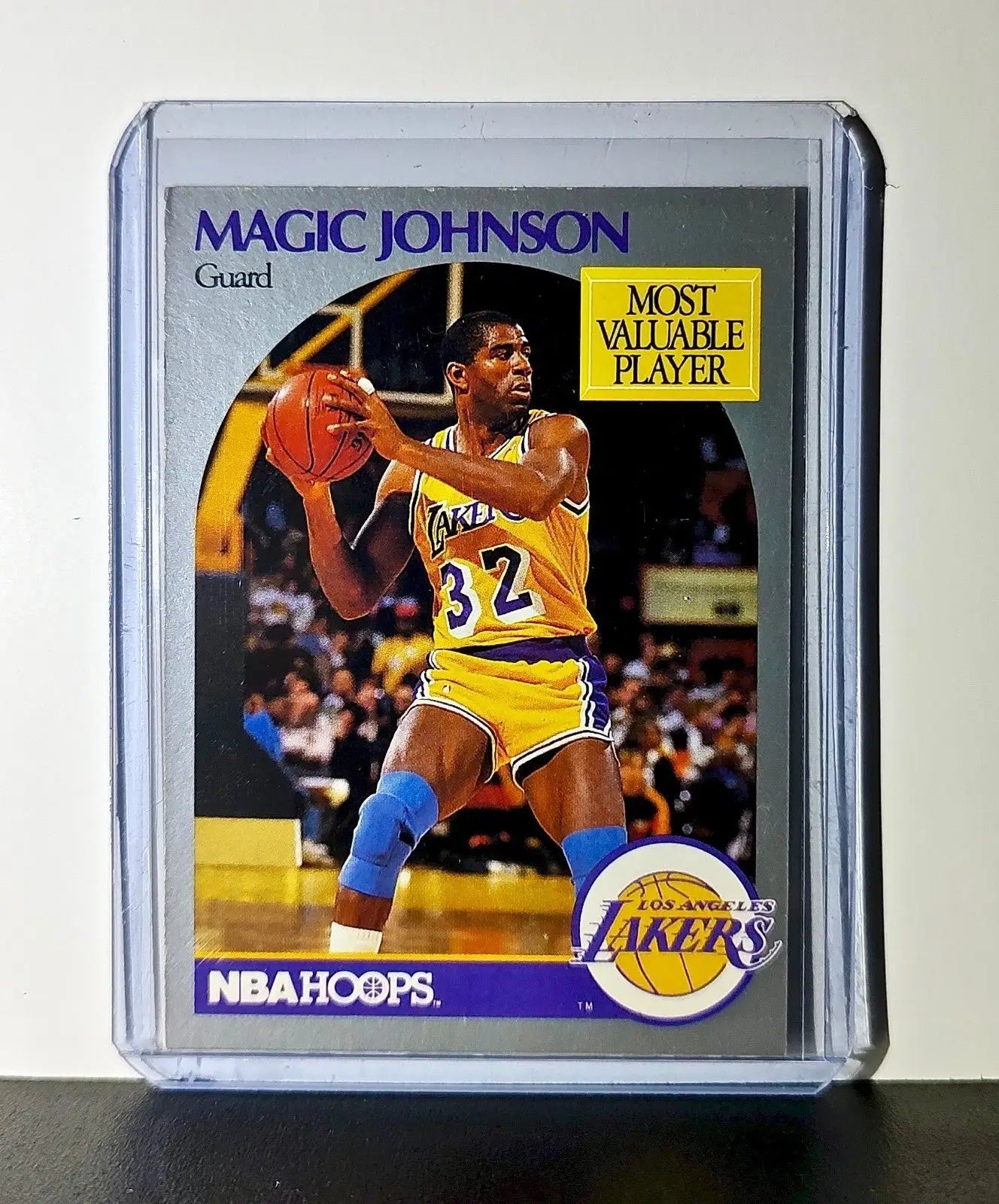 Magic Johnson 1990 NBA Hoops NBA #157 MVP Card Los Angeles Lakers - Basketball Card Single