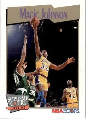 Magic Johnson - 1991-92 Hoops - #473 - Basketball - Basketball Card Single