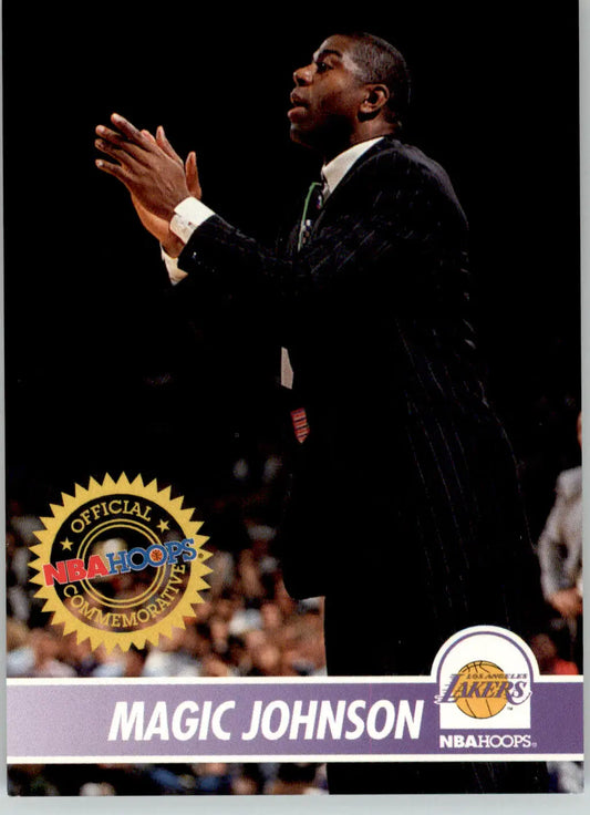 Magic Johnson - 1994-95 Hoops - #296 - Basketball - Basketball Card Single
