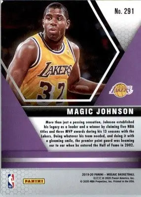 Magic Johnson - 2019-20 Panini Mosaic - #291 - Basketball - Basketball Card Single