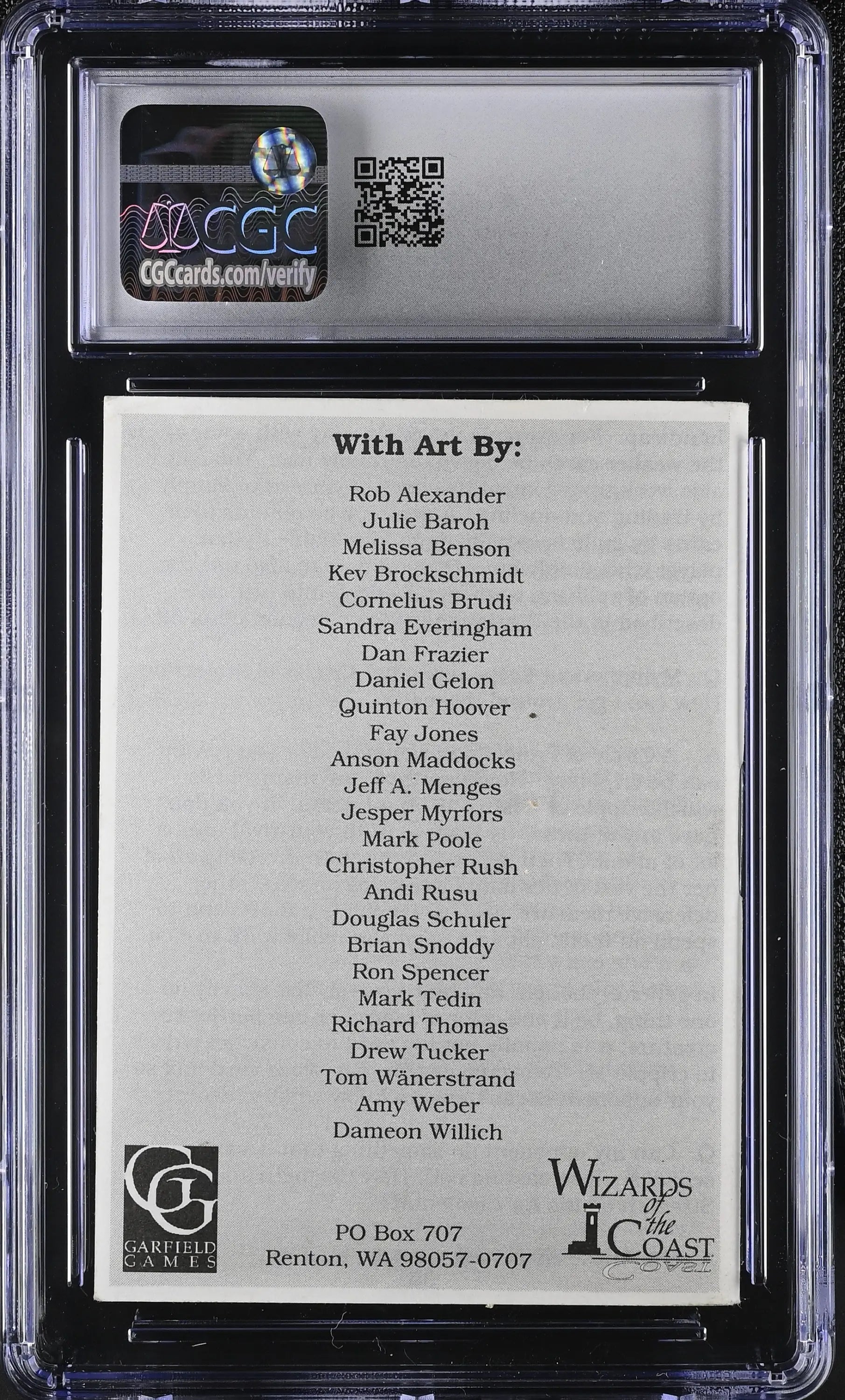 Magic MTG Alpha Instruction Booklet CGC 7 Near Mint - Entertainment Memorabilia