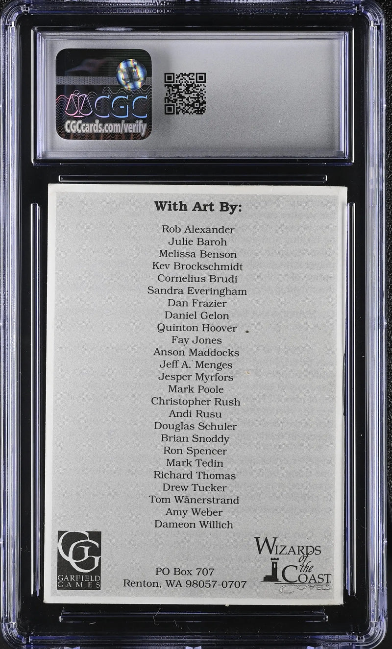 Magic MTG Alpha Instruction Booklet CGC 7 Near Mint - Entertainment Memorabilia