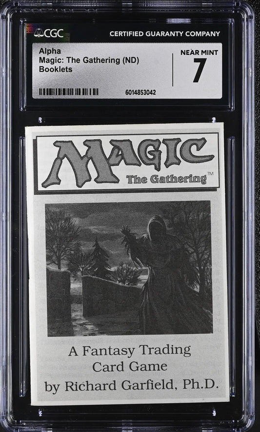 Magic MTG Alpha Instruction Booklet CGC 7 Near Mint - Entertainment Memorabilia