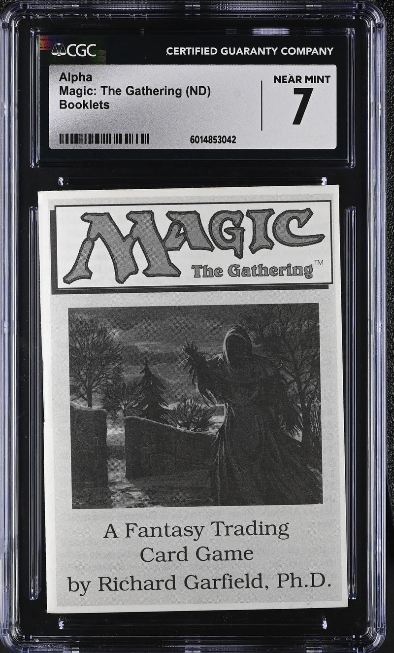 Magic MTG Alpha Instruction Booklet CGC 7 Near Mint - Entertainment Memorabilia