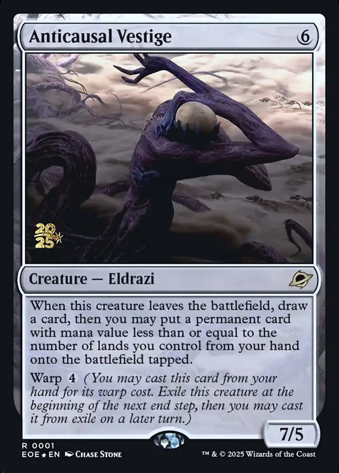 Magic MTG Anticausal Vestige [Edge of Eternities Promos] Near Mint Foil - Magic Card Single