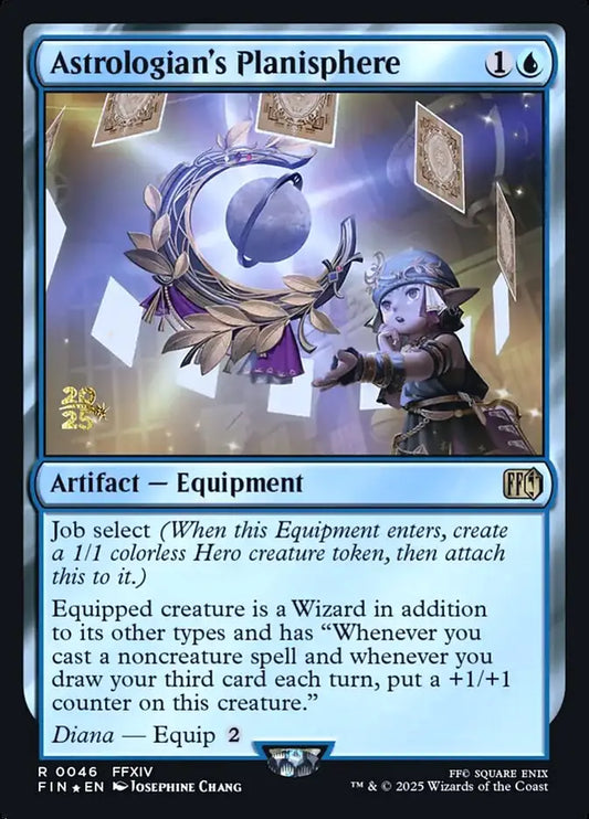 Magic MTG Astrologian’s Planisphere [Final Fantasy Prerelease Promos] Near Mint - Magic Card Single