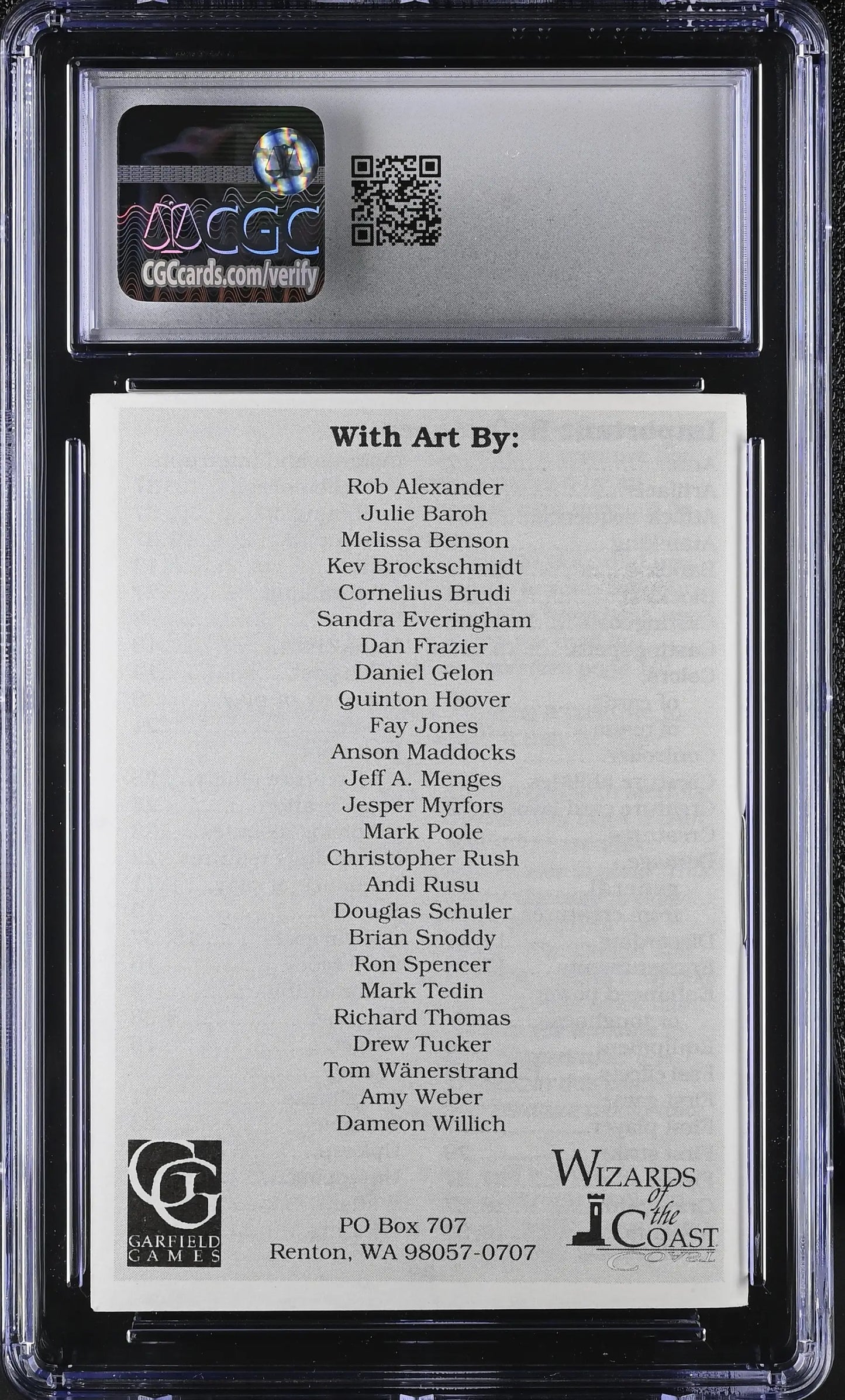 Magic MTG Beta Unlimited Instruction Booklet CGC 9 Mint - Entertainment Memorabilia