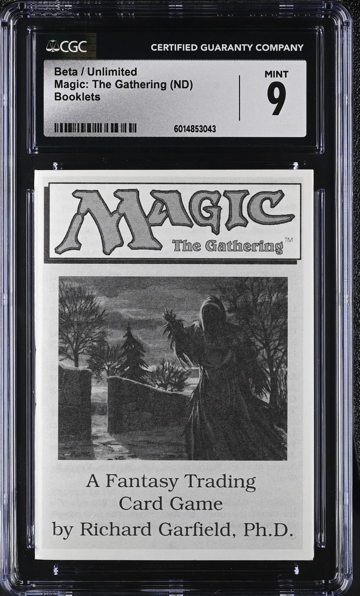 Magic MTG Beta Unlimited Instruction Booklet CGC 9 Mint - Entertainment Memorabilia