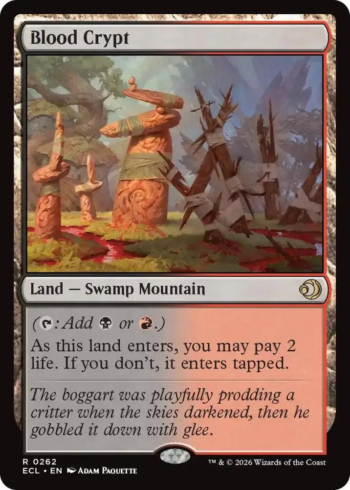Magic MTG Blood Crypt [Lorwyn Eclipsed] Near Mint Single - Magic Card Single