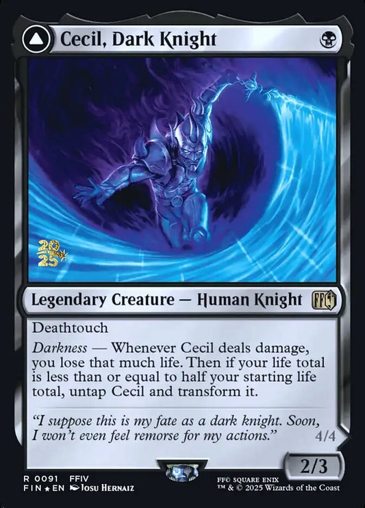 Magic MTG Cecil Dark Knight // Cecil Redeemed Paladin [Final Fantasy Promos] Near Mint - Magic Card Single
