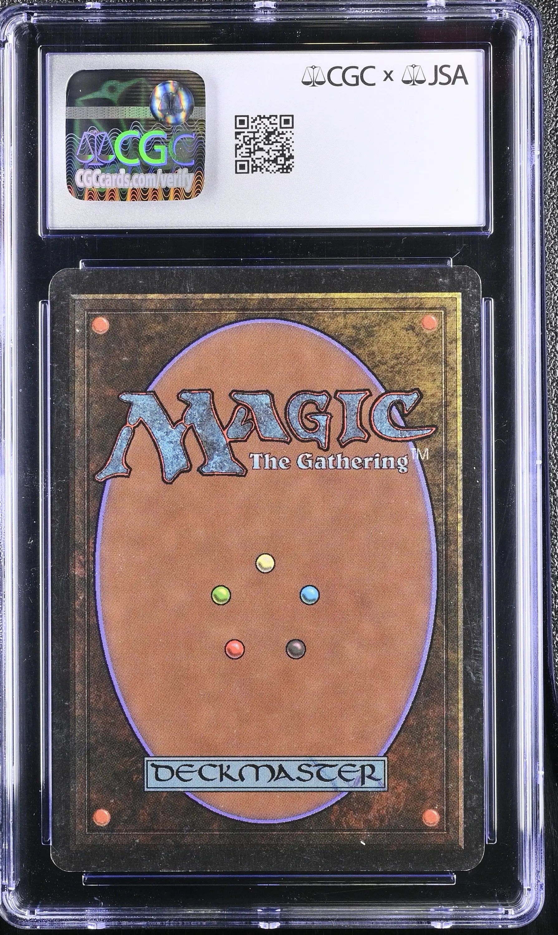Magic MTG Dwarven Demolition Team [Beta Edition] CGC 6 Ex/NM JSA Kev Brockschimidt Autograph - Magic Card Single