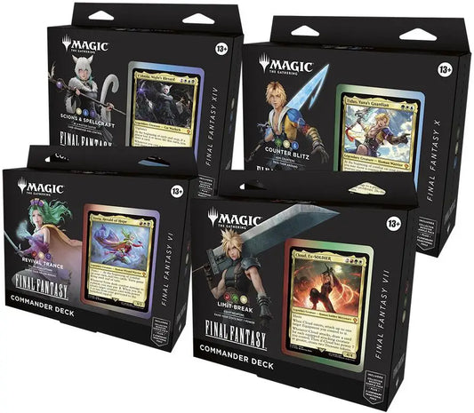 Magic MTG FINAL FANTASY Commander Deck Display - Magic Card Box