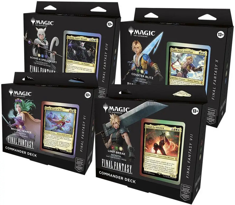 Magic MTG FINAL FANTASY Commander Deck Display - Magic Card Box