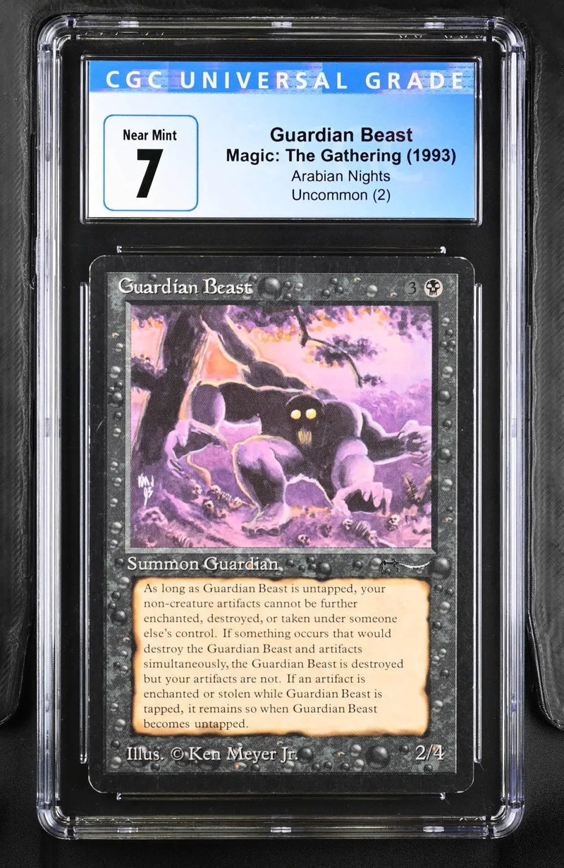Magic MTG Guardian Beast [Arabian Nights] Graded CGC 7 NM - Magic Card Single