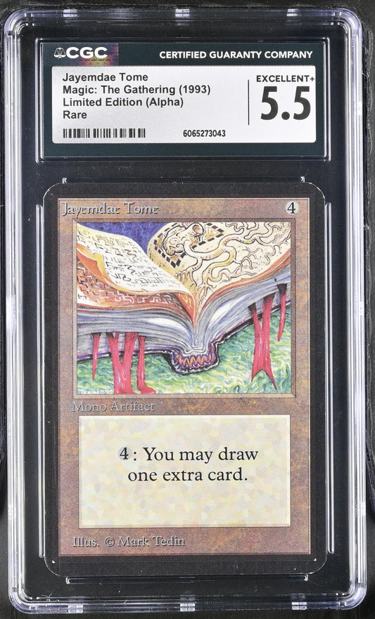 Magic MTG Jayemdae Tome [Alpha Edition] Graded CGC 5.5 Ex+ - Magic Card Single