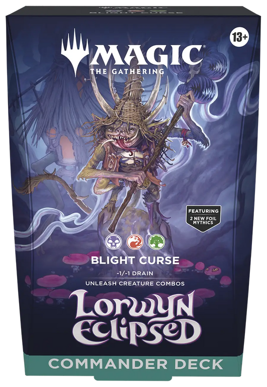 Magic MTG Lorwyn Eclipsed - Commander Deck: Blight Curse - Magic Card Box