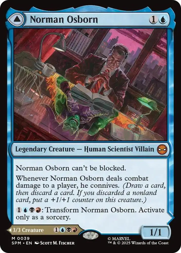 Magic MTG Norman Osborn // Green Goblin [Marvel’s Spider-Man] Near Mint - Magic Card Single