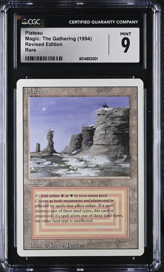 Magic MTG Plateau [Revised Edition] Graded CGC 9 Mint (Black Label) - Magic Card Single