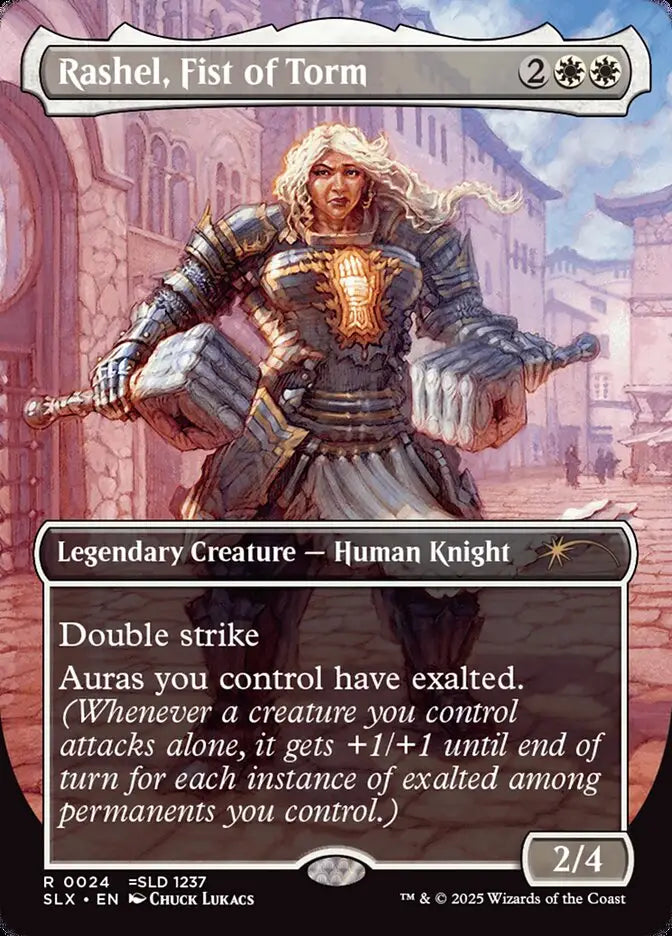 Magic MTG Rashel Fist of Torm (Borderless) [Universes Within] Lightly Played - Magic Card Single
