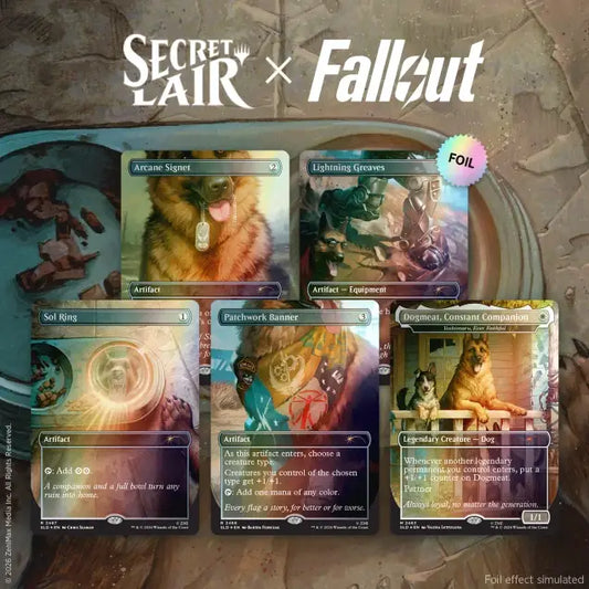 Magic MTG Secret Lair x Fallout: Greet the Dog Traditional Foil Edition - Magic Card Single