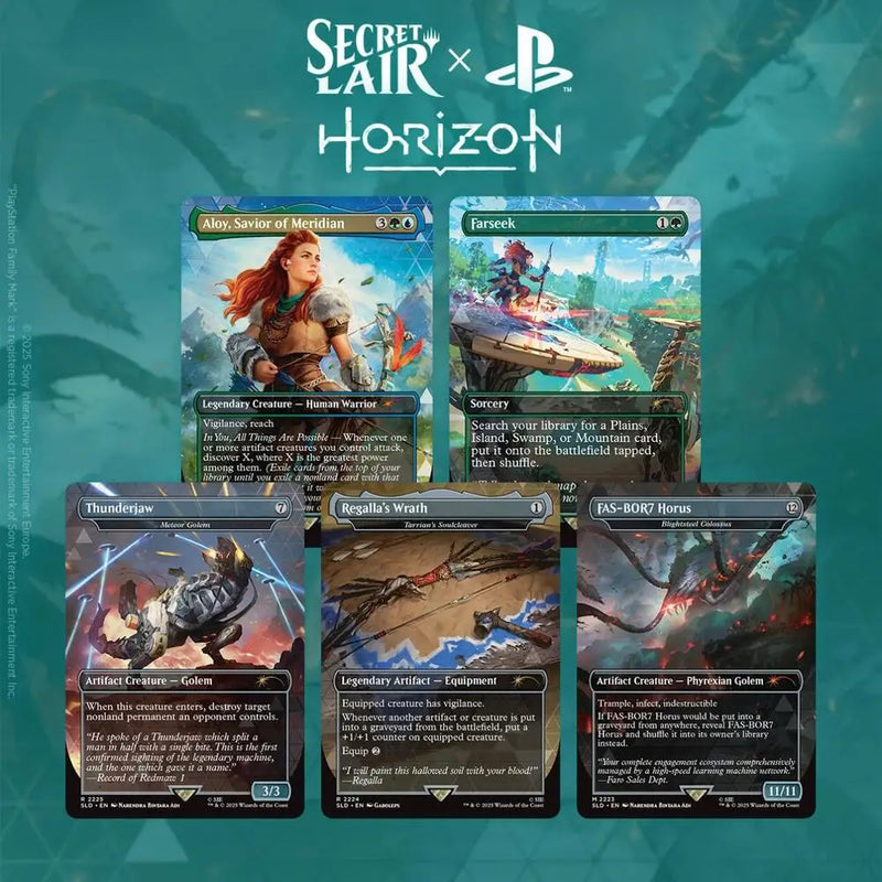 Magic MTG Secret Lair x Horizon: Into the Forbidden West Non-Foil Edition - Magic Card Box