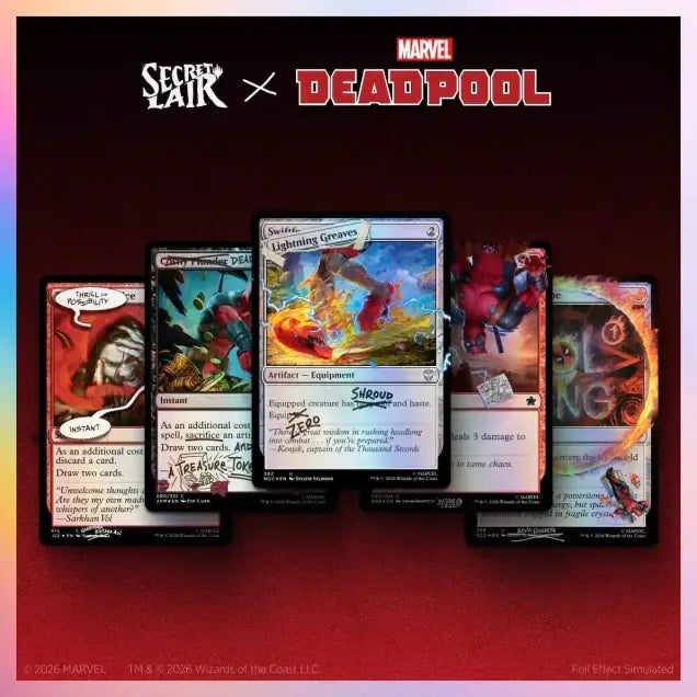 Magic MTG Secret Lair x Marvel’s Deadpool: I Fixed It (You’re Welcome) Foil Edition - Other