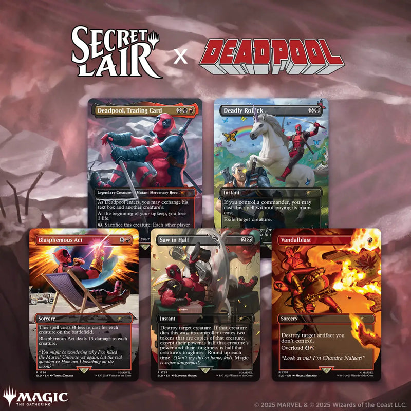 Magic MTG Secret Lair x Marvel’s Deadpool Non-Foil Edition - Magic Card Single