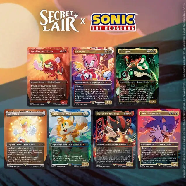 Magic MTG Secret Lair x Sonic: Friends and Foes Non-Foil Edition - Magic Card Box