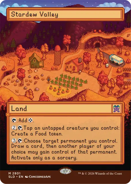 Magic MTG Secret Lair x Stardew Valley: Welcome to Stardew Valley Non-Foil Edition - Magic Card Single