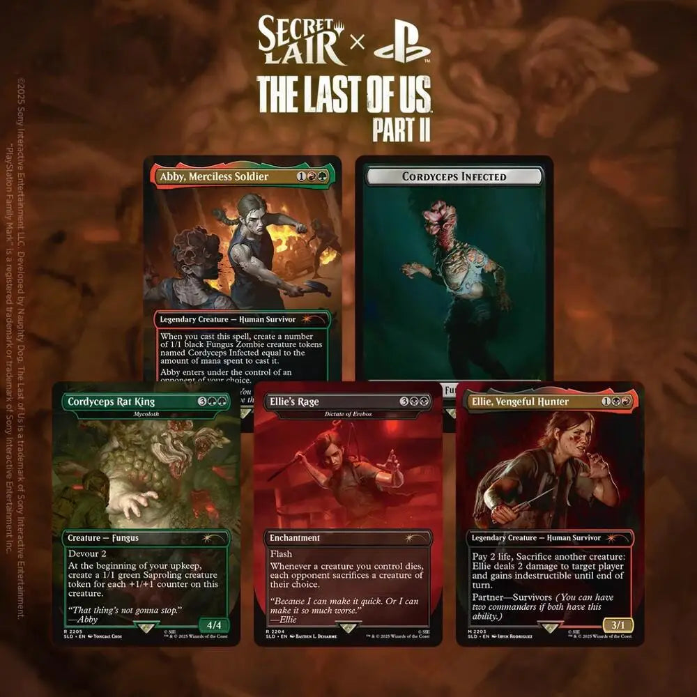 Magic MTG Secret Lair x The Last of Us: Part II Path of Retribution Non-Foil Edition - Magic Card Single