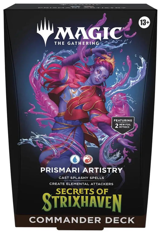 Magic MTG Secrets of Strixhaven Commander Deck - Prismari Artistry - Magic Card Box