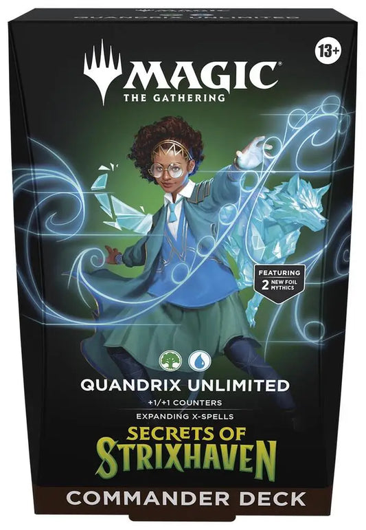 Magic MTG Secrets of Strixhaven Commander Deck - Quandrix Unlimited - Magic Card Box