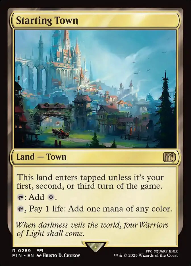 Magic MTG Starting Town [Final Fantasy] Near Mint Foil - Magic Card Single