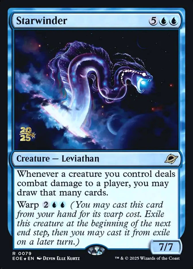 Magic MTG Starwinder [Edge of Eternities Promos] Near Mint Foil - Magic Card Single