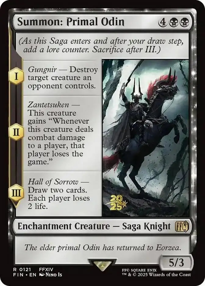 Magic MTG Summon: Primal Odin [Final Fantasy Promos] Near Mint - Magic Card Single