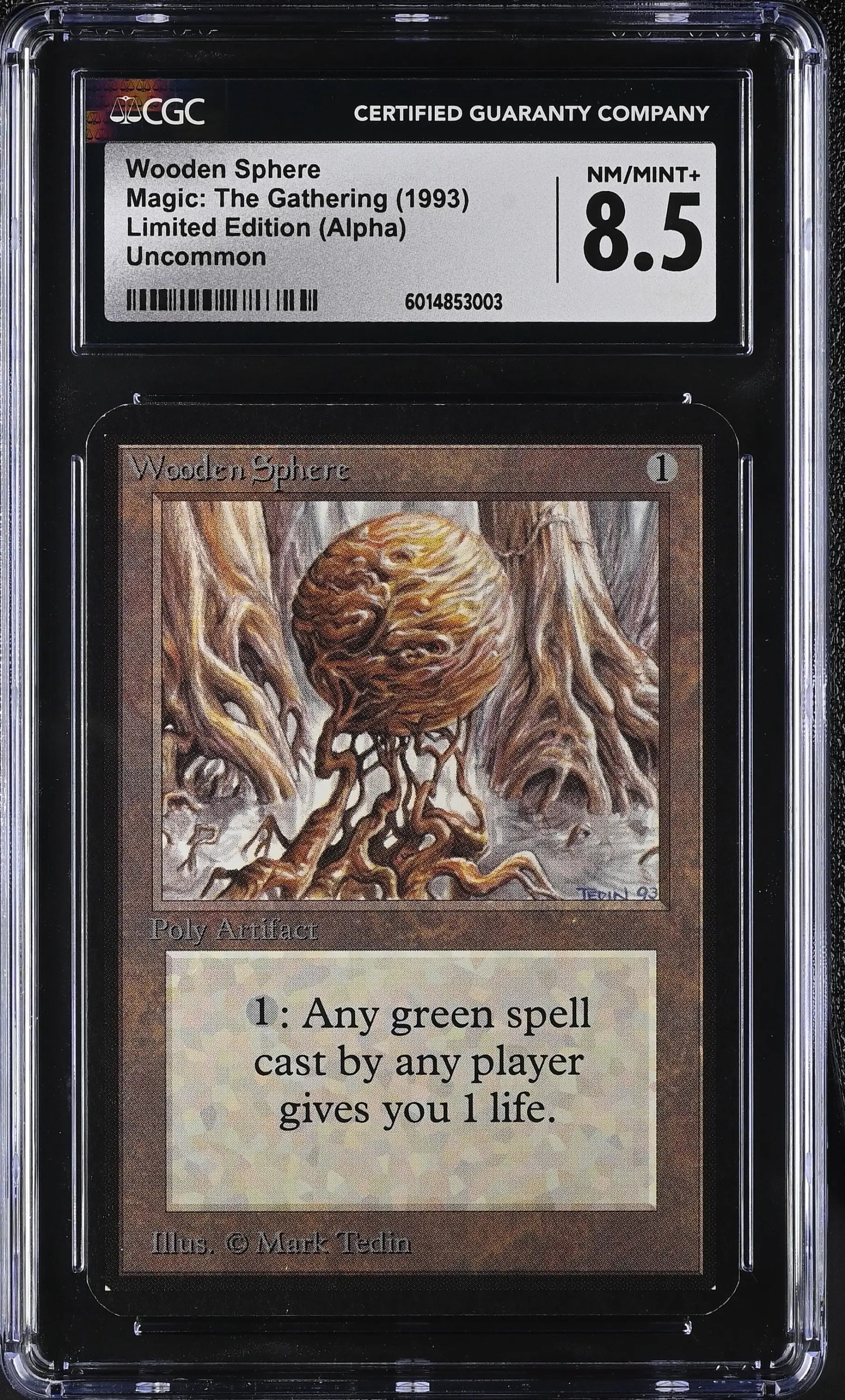 Magic MTG Wooden Sphere [Alpha Edition] Graded CGC 8.5 NM/Mint+ - Magic Card Single