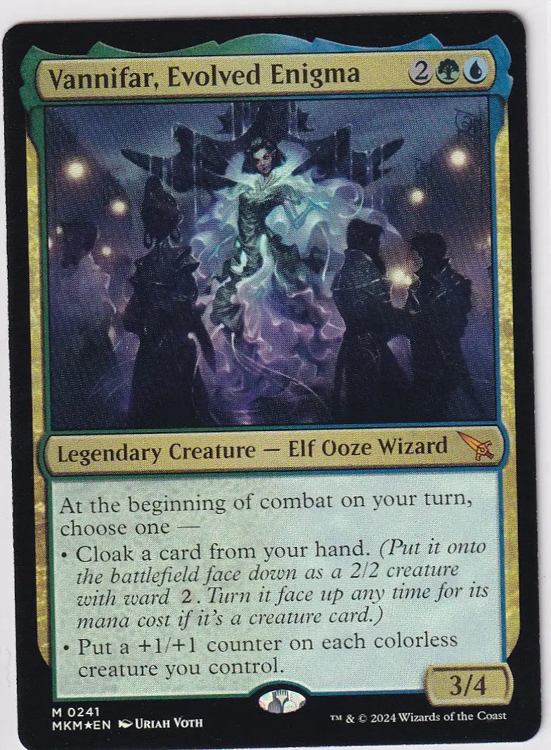 Evolved Enigma Foil from Magic Murders at Karlov Manor featuring a ghostly elf-like creature