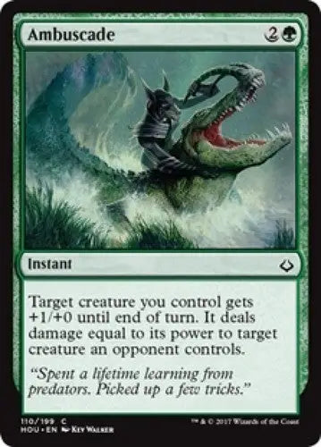 Magic The Gathering Ambuscade card from Hour Of Devastation with original gloss by Simply Sandoval