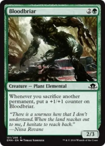 Magic The Gathering Bloodbriar card from Eldritch Moon with original gloss by Simply Sandoval