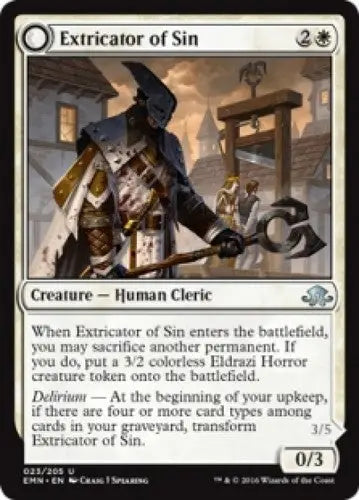 Magic: the Gathering - Extricator of Sin/Flesh Dual Face (023/205) - El ID:4768 - Magic Card Single