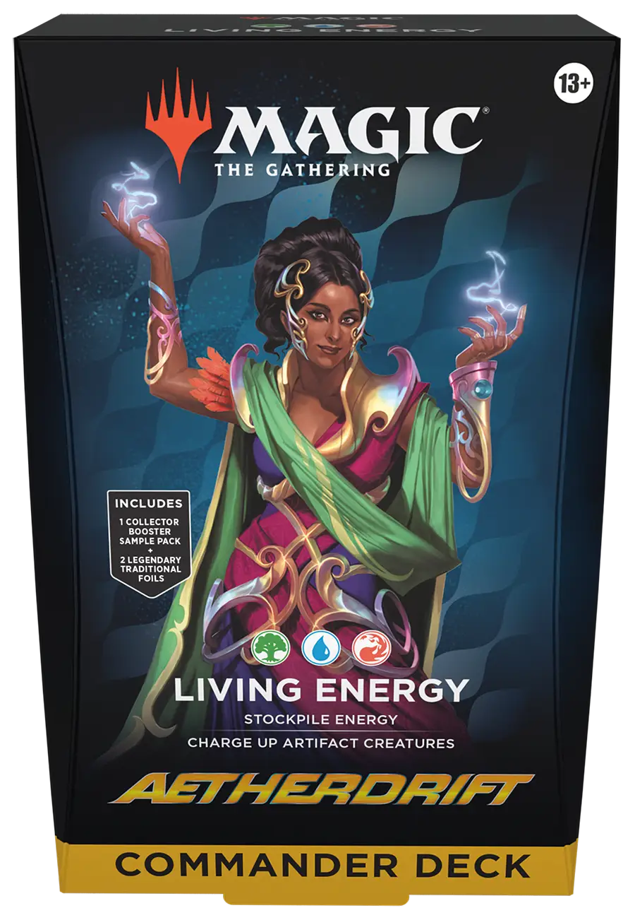 Magic: The Gathering MTG Aetherdrift - Living Energy Commander Deck - Magic Card Box